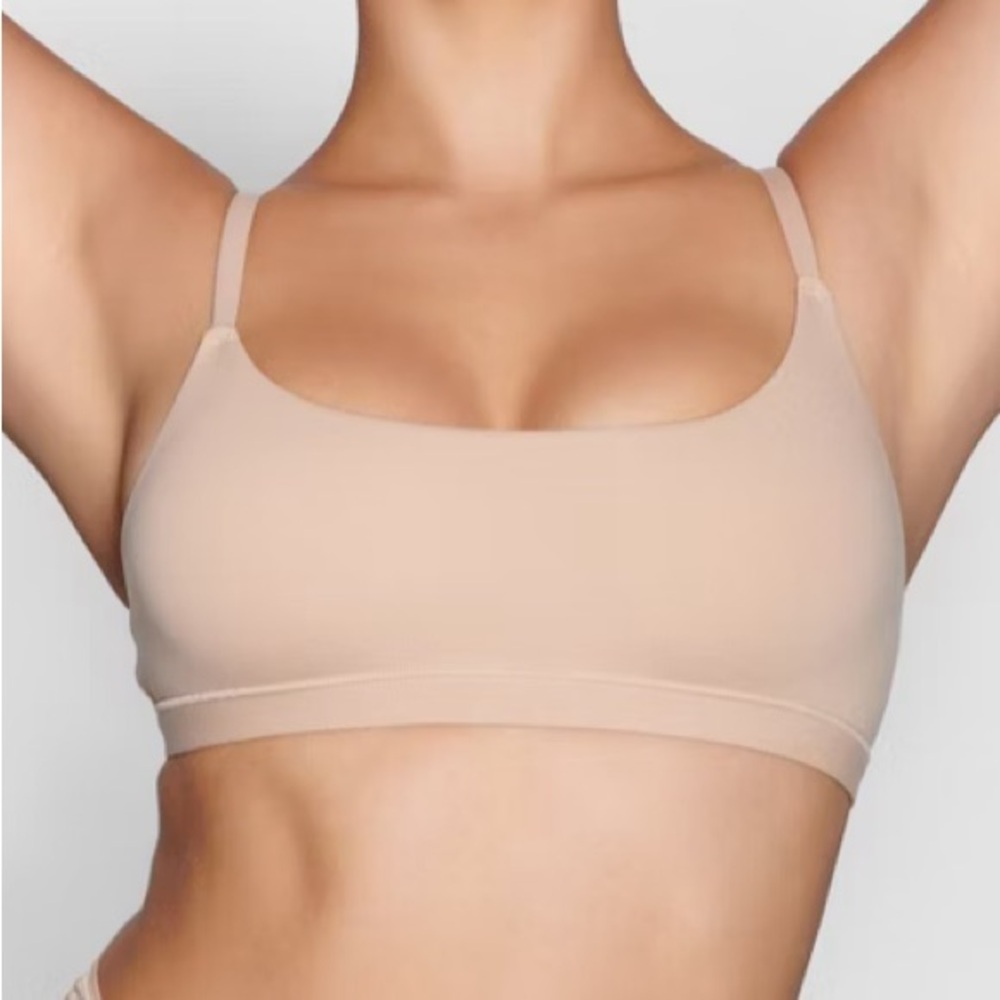 Skims Scoop Neck Bra Clay Medium New With Tags‎